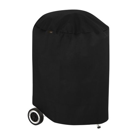 MODERN LEISURE Chalet Round Charcoal Grill Cover, 27 in. Diameter x 4 in. H, Black 2979